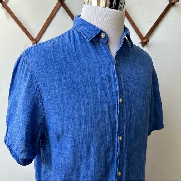 Banana Republic Linen Camden Fit Button Up Shirt - Picture 8 of 10